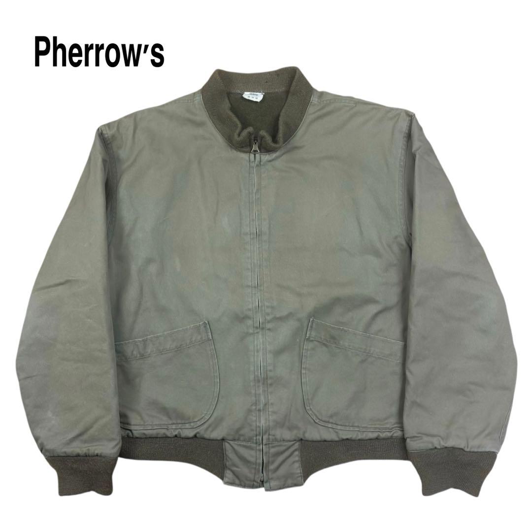 Pherrow's タンカース ジャケット ブルゾン ミリタリー カーキ