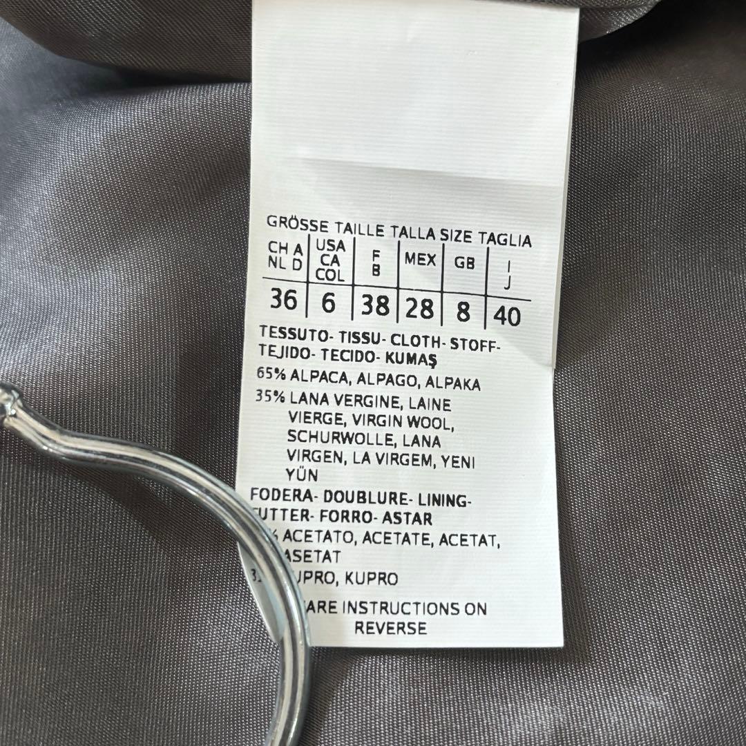 美品✨MaxMara マックスマーラ シャギーコート ロング アルパカ グレー