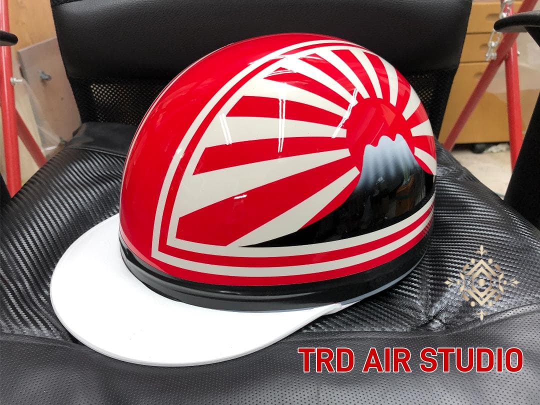 コルク半　カスタム　富士日章　３つボタン　赤白　文字無し　高級クリヤ　送料無料