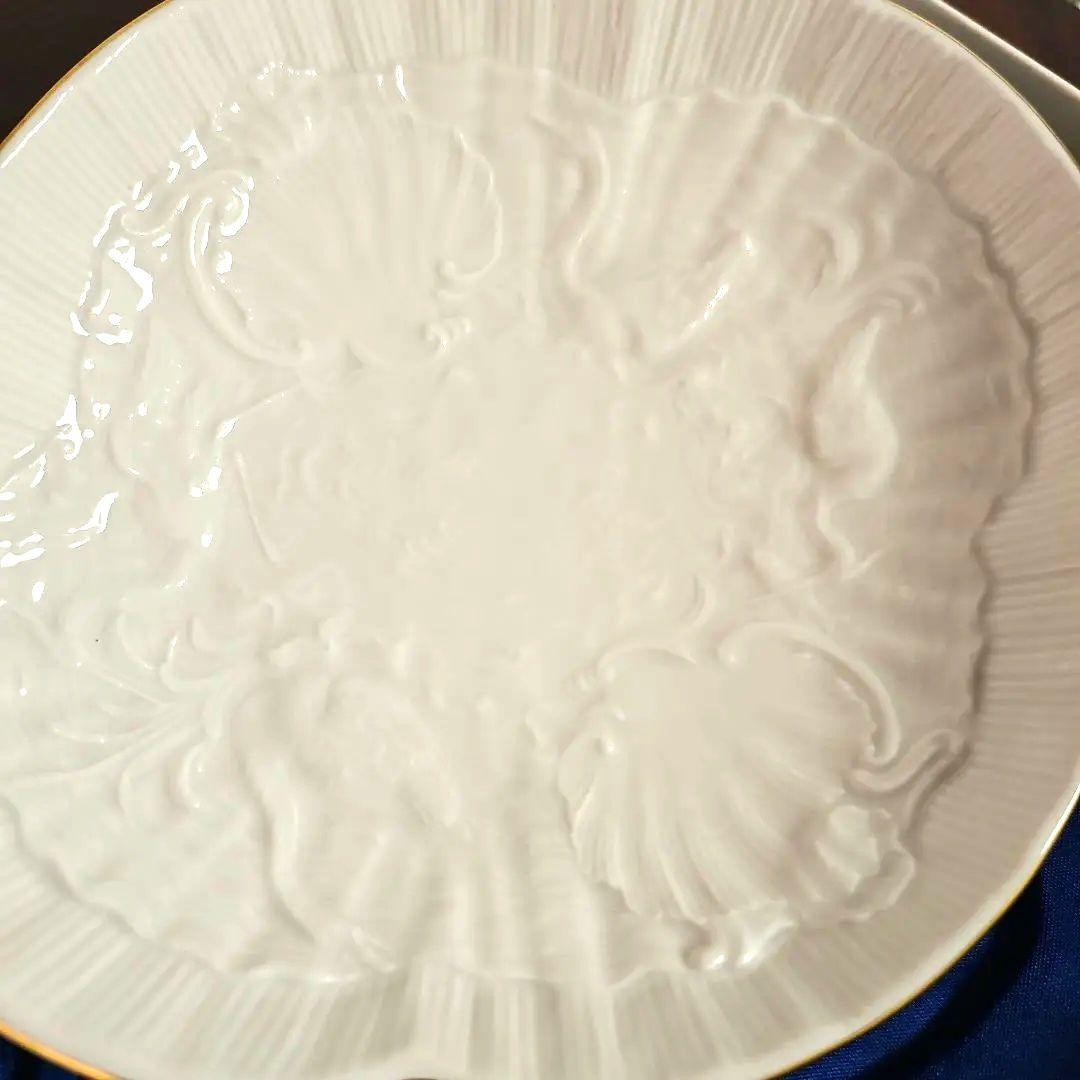 ①マイセン『ブリュール伯爵のスワンフォーム』スワンと鷺　小物入れ　未使用　箱付き