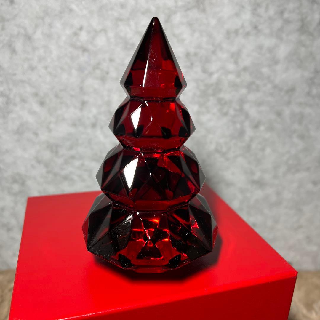 バカラ Baccarat クリスマスツリー ルクソール S 13cm レッド