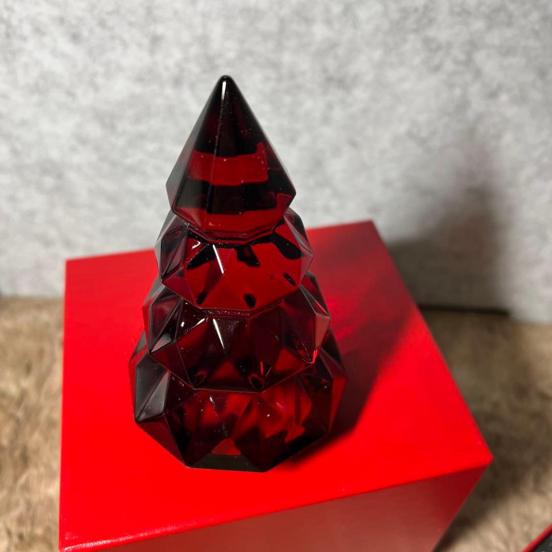 バカラ Baccarat クリスマスツリー ルクソール S 13cm レッド