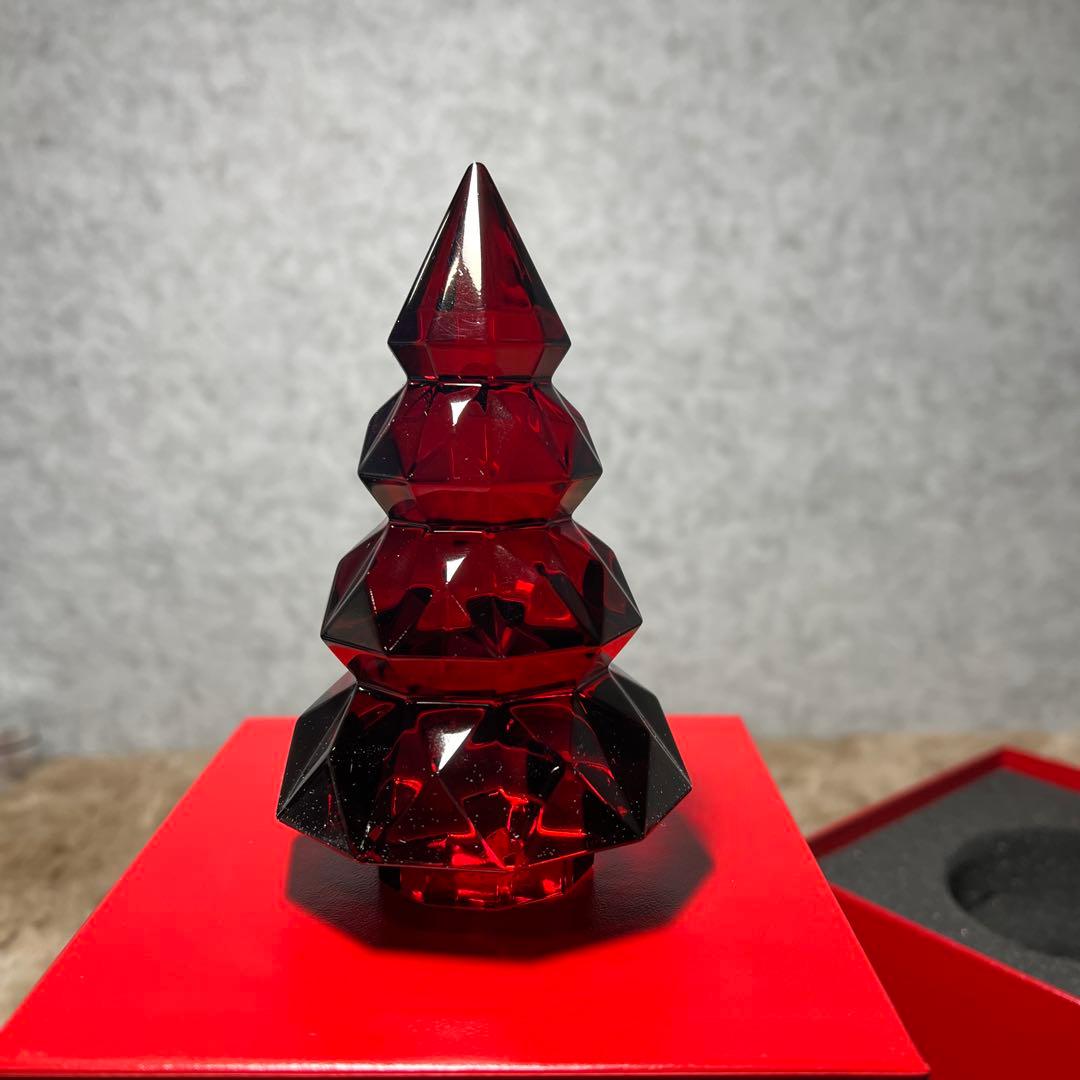 バカラ Baccarat クリスマスツリー ルクソール S 13cm レッド