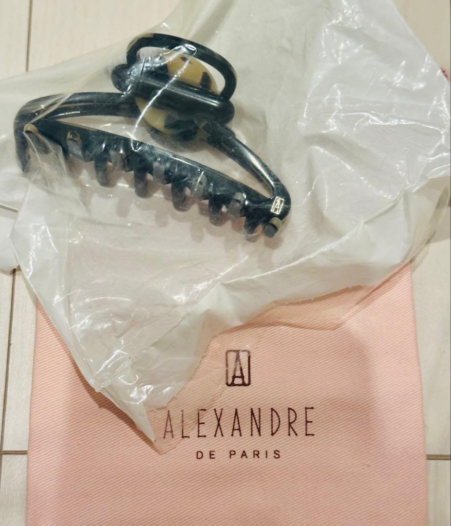 【新品未開封】アレクサンドル ドゥ パリ クリップ ブラウン べっ甲柄M