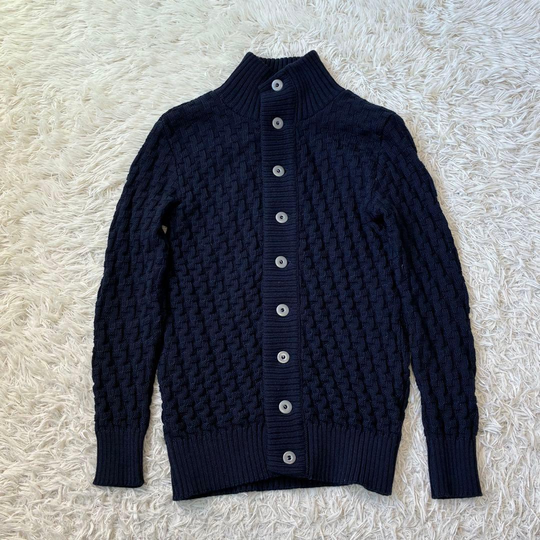 SNS HERNINGニット　カーディガン　フィッシャーマン　ニットデンマーク製