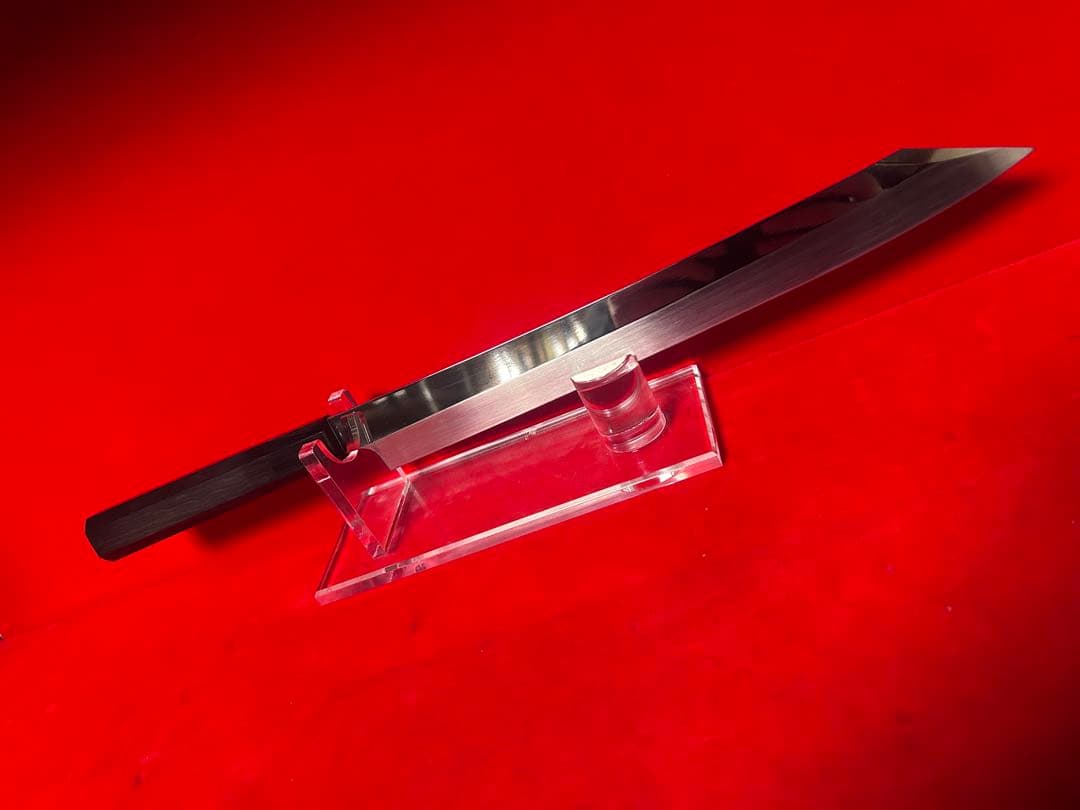 01552 包丁　剣型切付　尺　鏡面仕上げ　切味抜群　箱付　未使用品