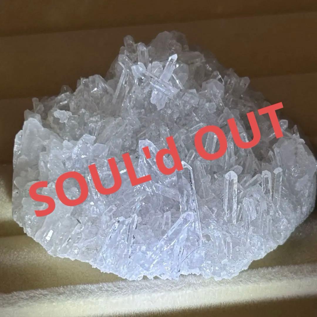 うさぎ屋珠雪様売約済み♡ 透明感抜群 天然水晶クラスター