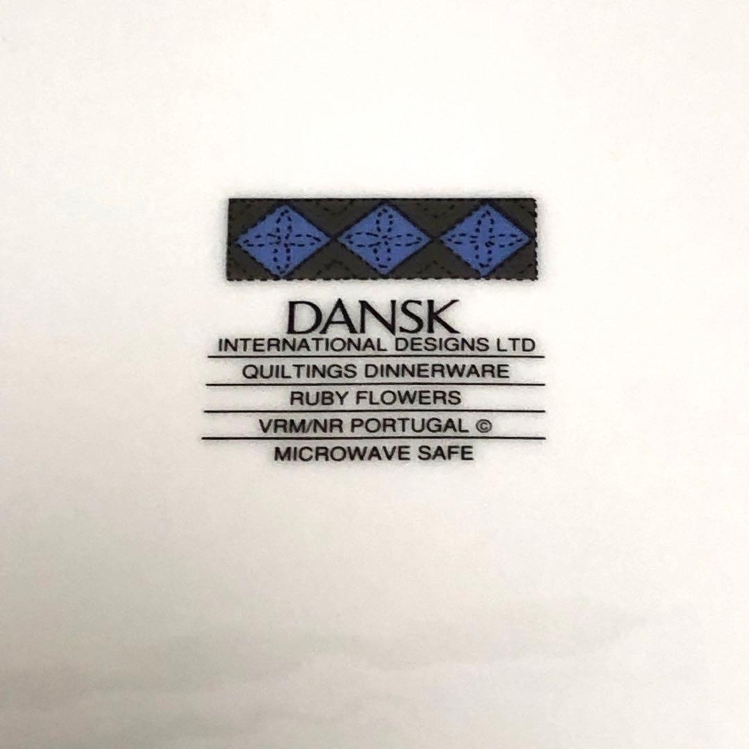 ダンスクの「ルビーフラワーズ」ディナープレート2枚セット