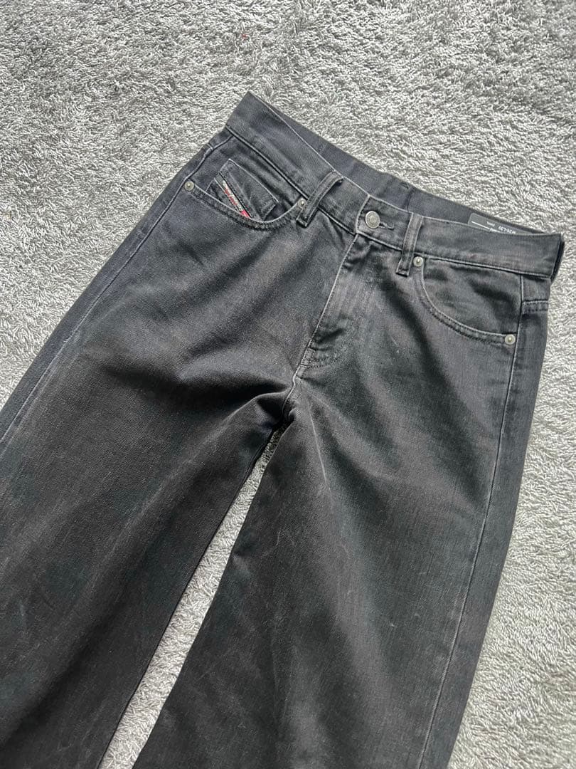 パンツ \"DIESEL\" Black Wide leg Denim