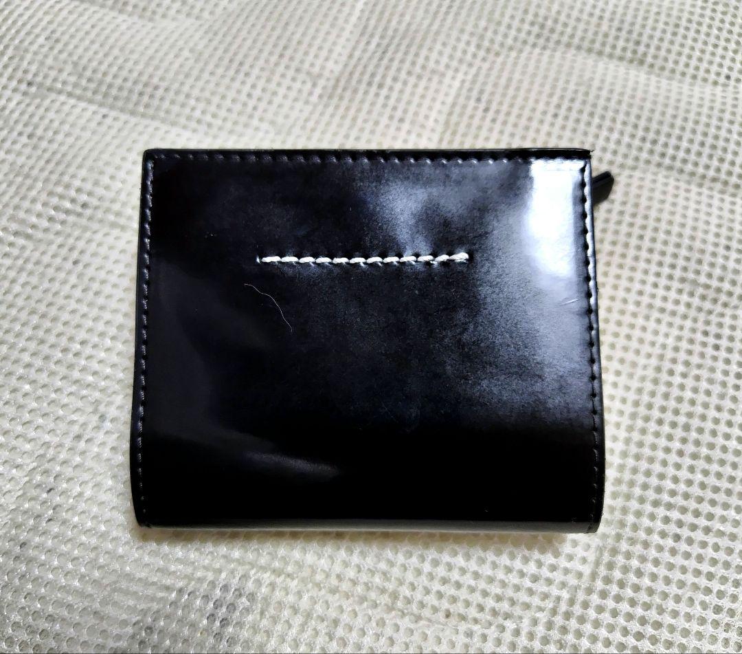 【状態良】MM6 Maison Margiela 二つ折り財布　エナメル