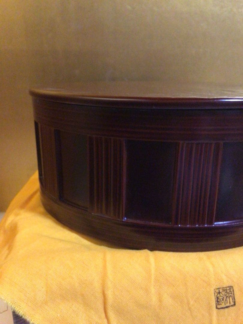 茶道具 一閑桶型食籠 満樹 共箱付き