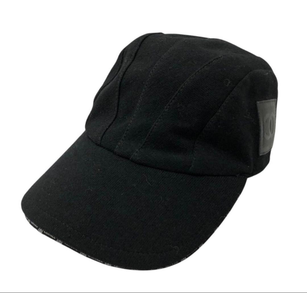 シャネル 正規品 ブラック ベースボールキャップ