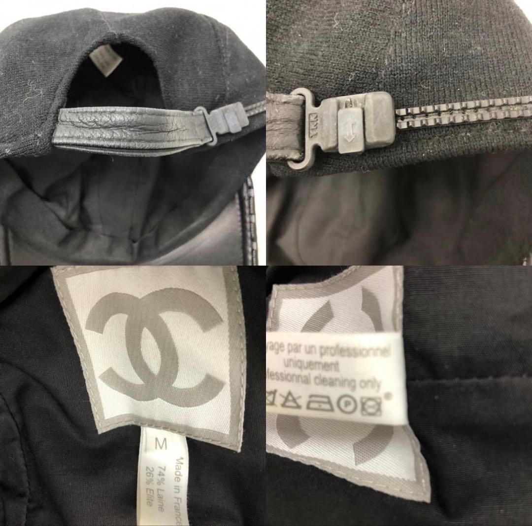 シャネル 正規品 ブラック ベースボールキャップ