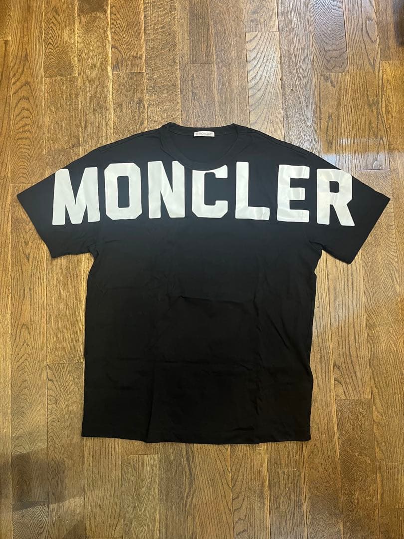 【MONCLER】モンクレールTシャツ　国内正規品　　　美品　ブラック　Sサイズ