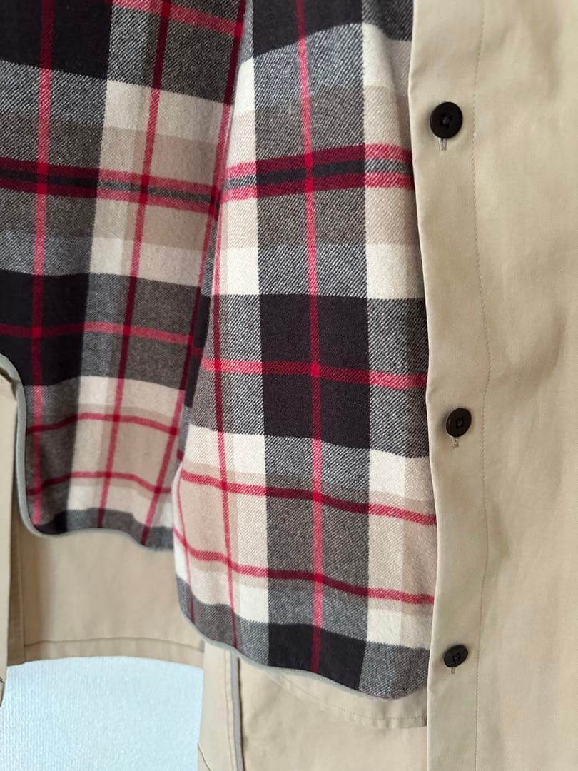 MACKINTOSH LONDON ハウスチェック ステンカラーコートライナー付