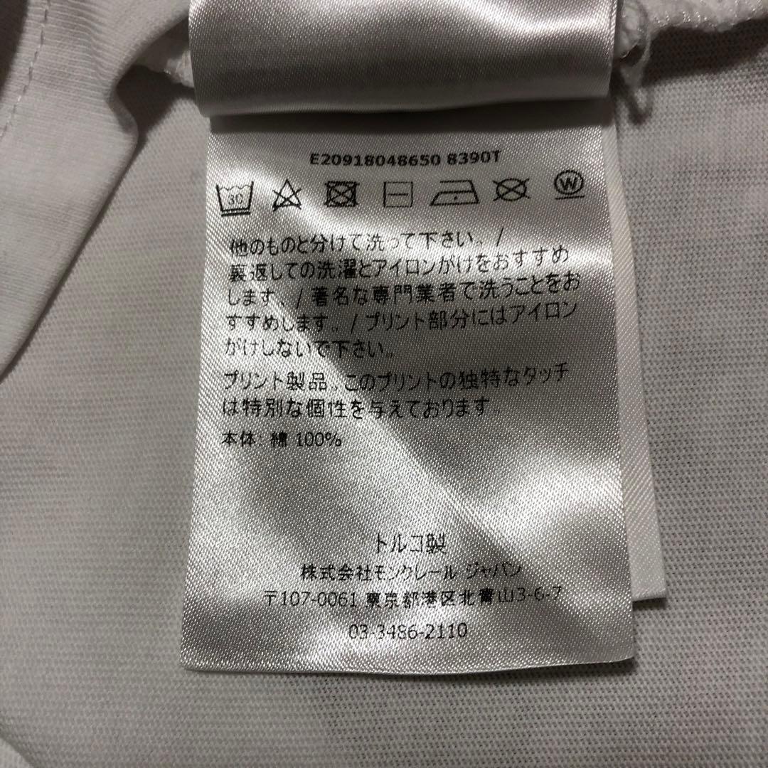 極美品　MONCLER プリント　Tシャツ　M 国内正規品 4S289