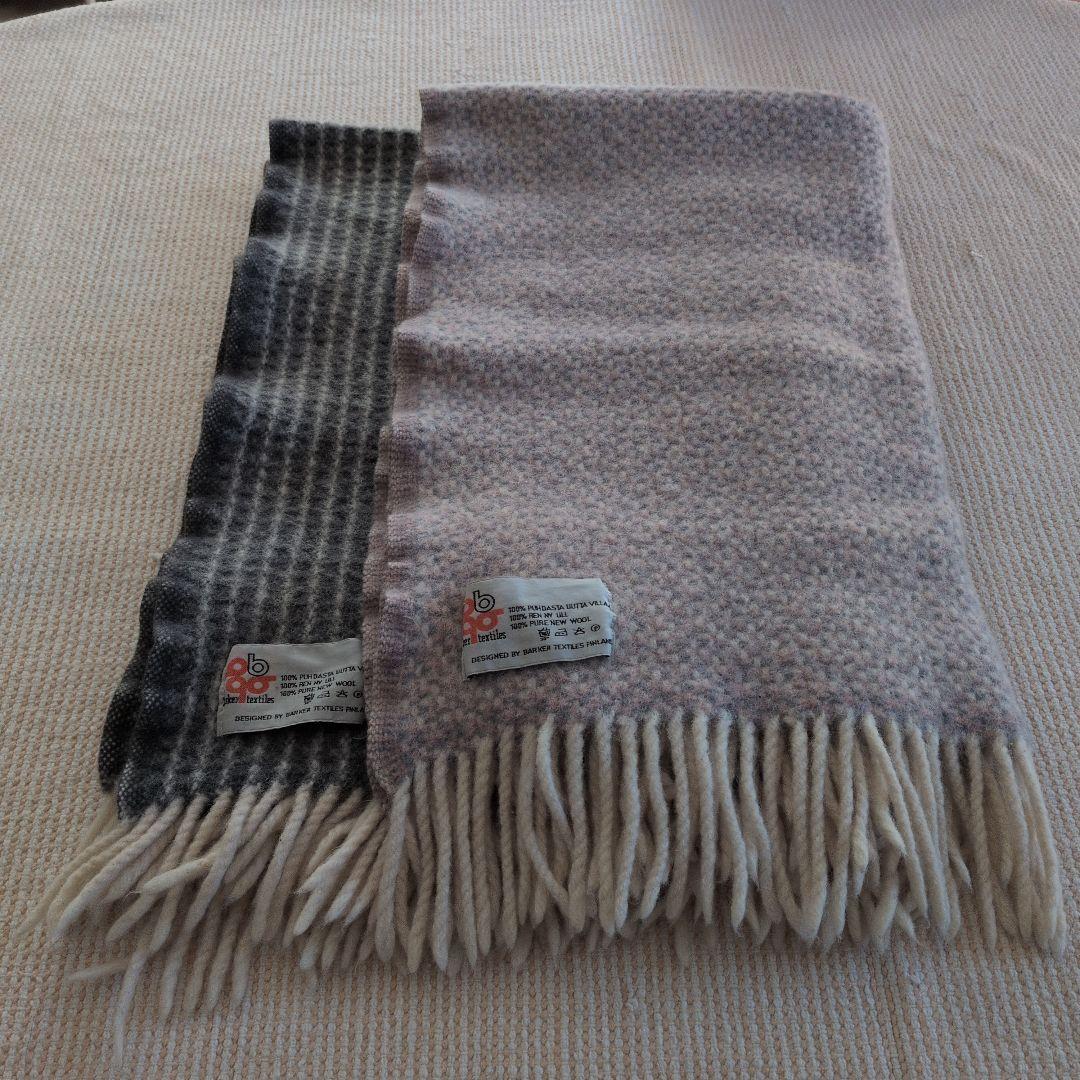 quatre saisons barker textileブランケット２点