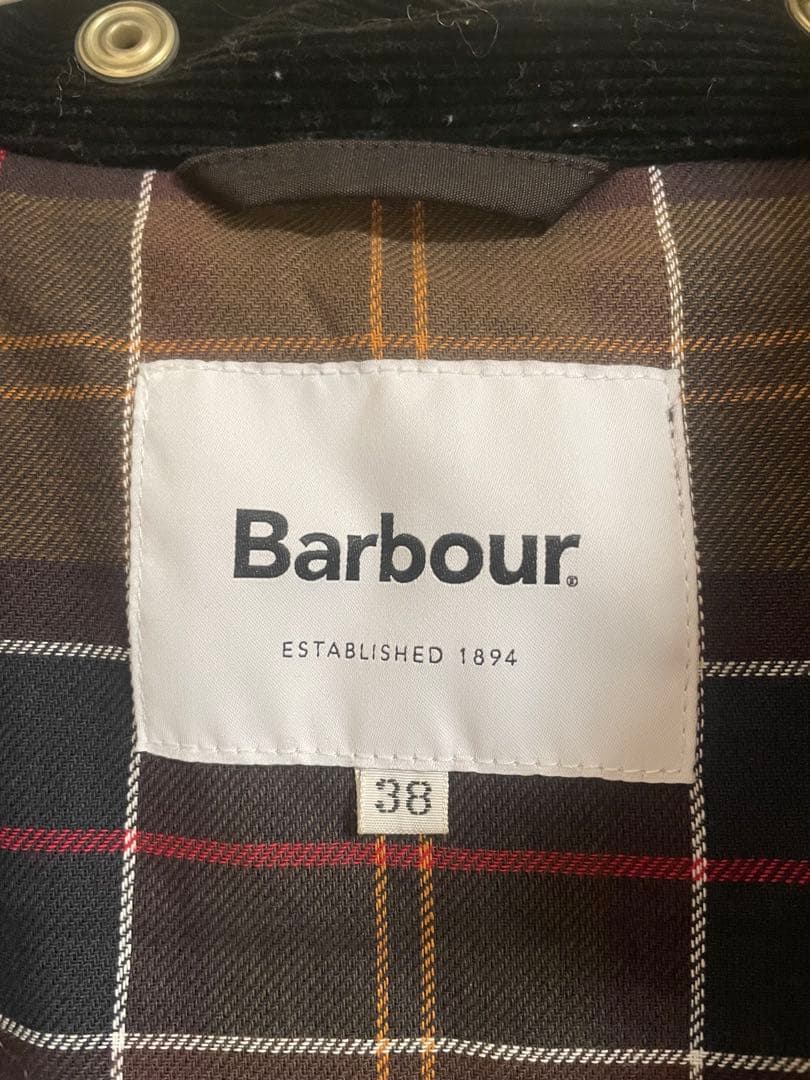 最終値下げバブアー JS別注 BURGHLEY オーバーサイズ ロング 黒 38