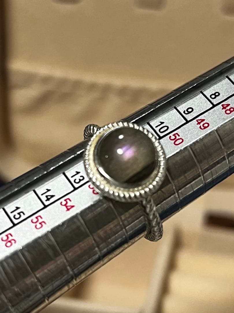 Bijumam ビジュマム パープルラブラドライト リングセット シルバー＆真鍮