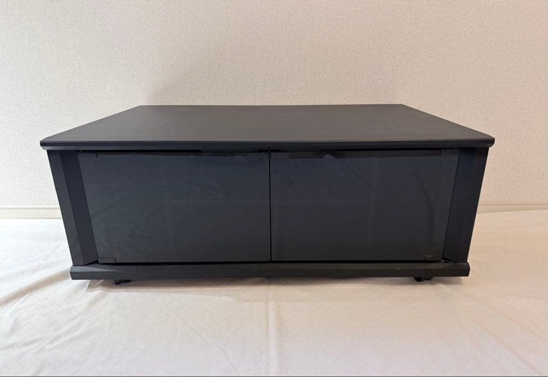 テレビボード クリアガラス扉