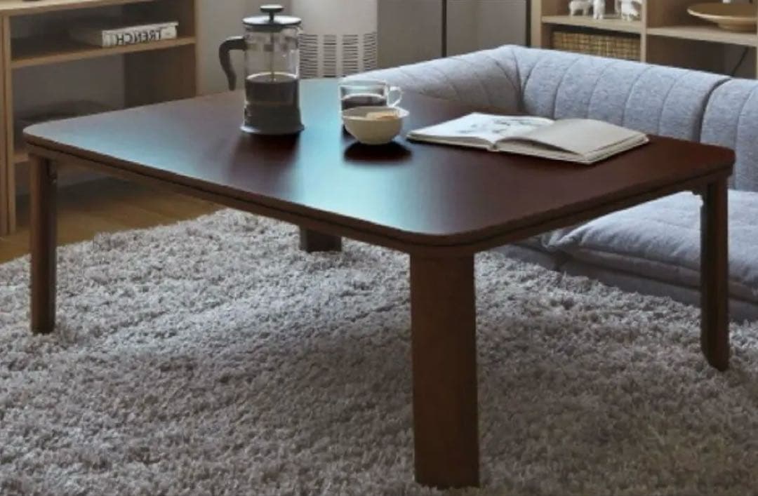 フラットヒーター 折れ脚こたつ 継ぎ脚付き 105×75 直接手渡しは割引きあり