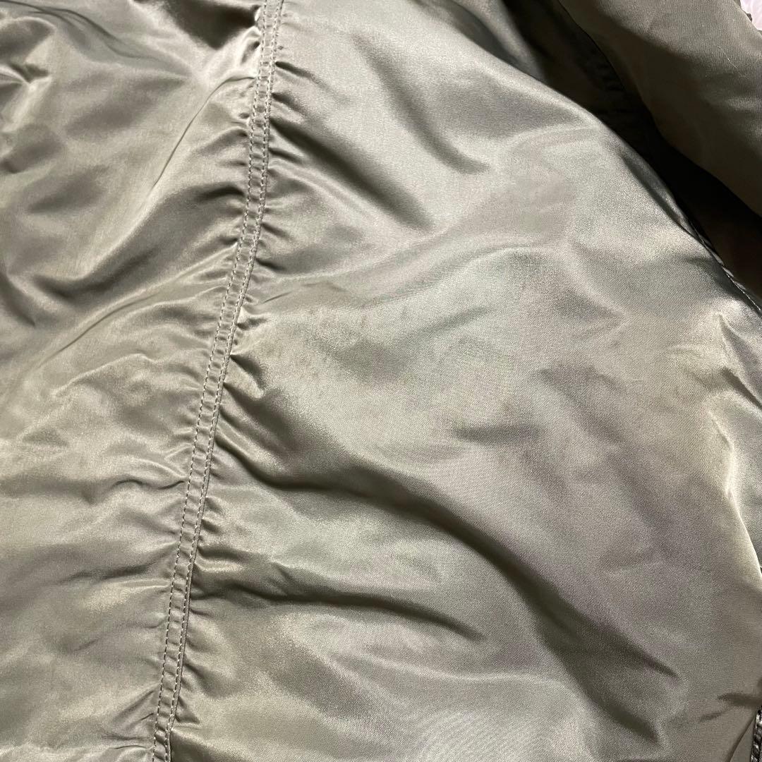 USA 90s ALPHA アルファ N-2B フライトジャケット L カーキ