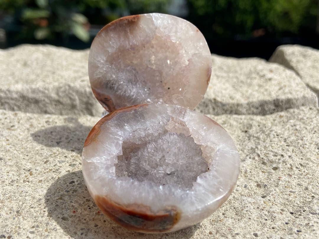 【龍神様のエネルギー・強運】戦国トレジャー瑪瑙⭐️クリアシュガー⭐台座付 N59