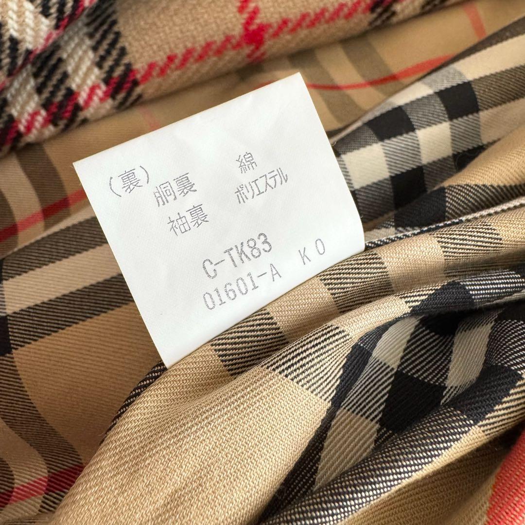 バーバリー　トレンチコート　玉虫色　カーキ　ノバチェック　ライナー　11