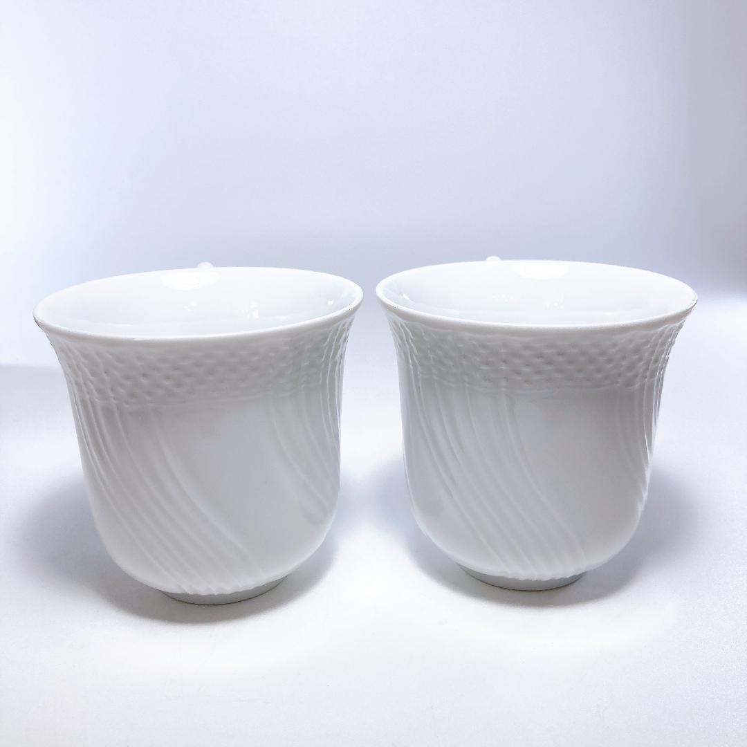 ジノリ ベッキオホワイト ランチセット 蓋付マグ・プレート計4点　|3650|