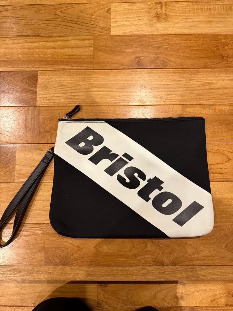 Bristol ストライプクラッチバッグ