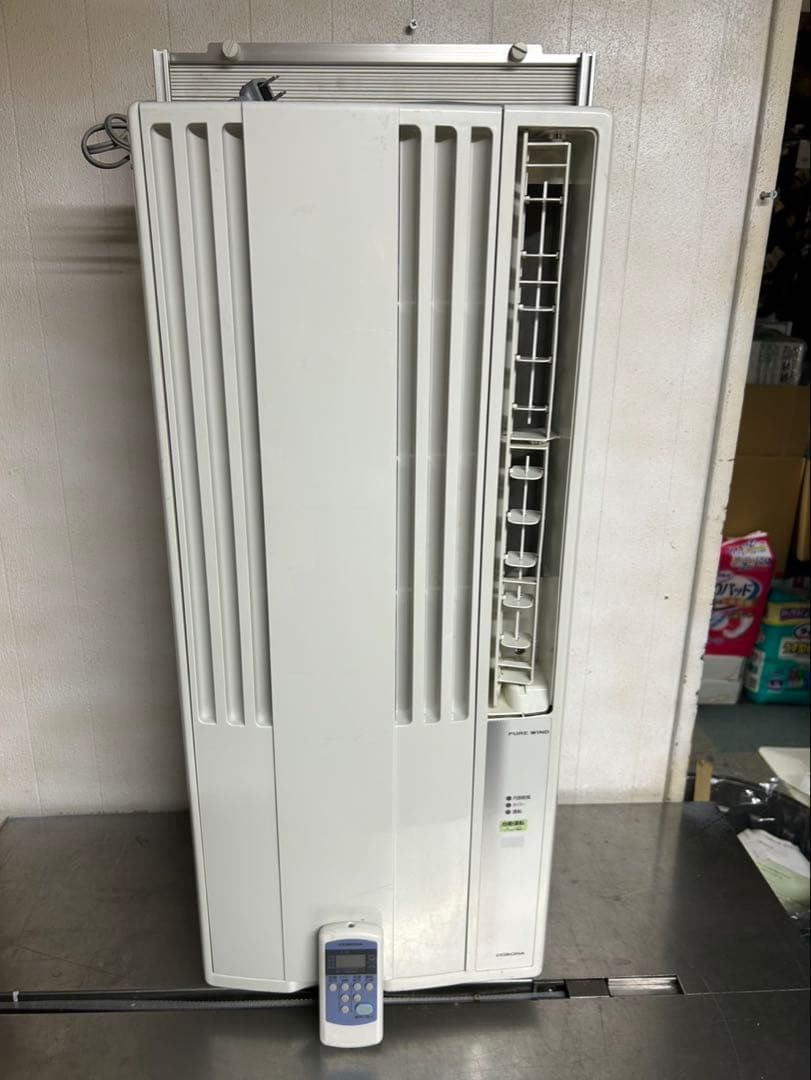 コロナ 窓エアコン CW1620 20年製 枠 リモコン付 ウインドウエアコン