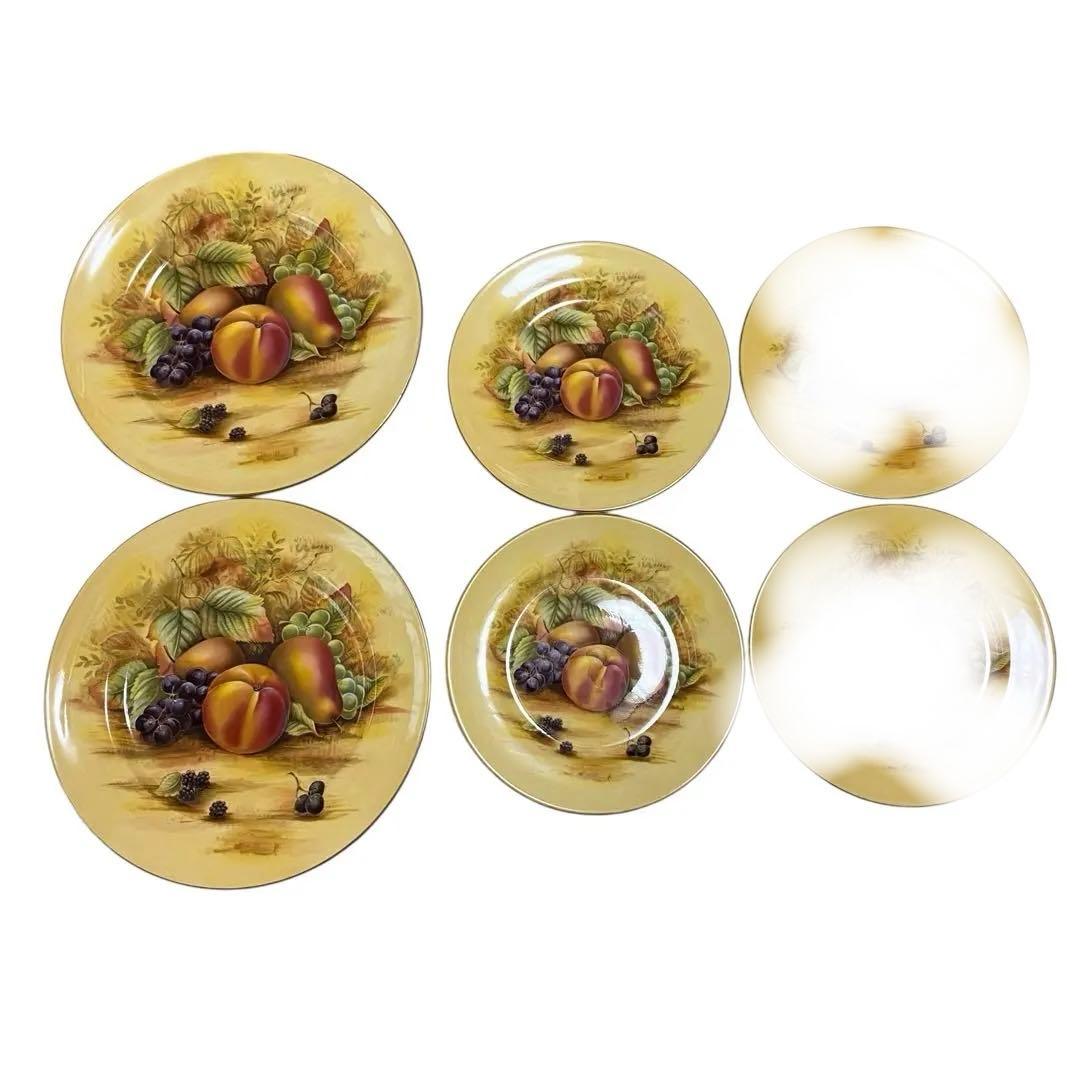 エインズレイ オーチャードゴールド セット　プレート4枚セット