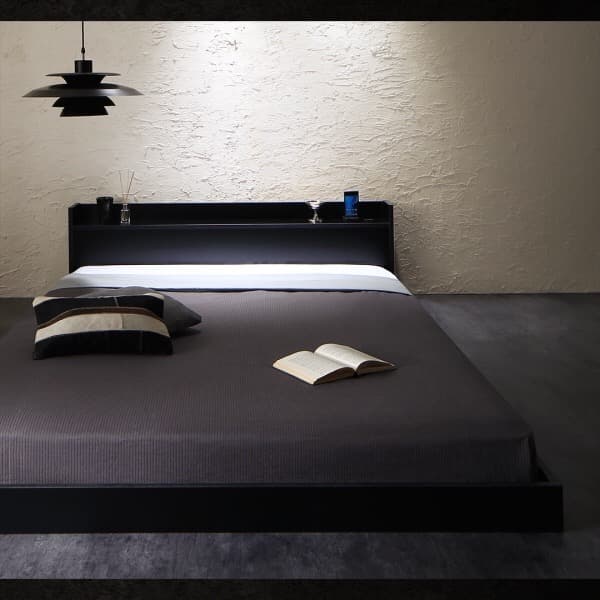 pqコンセント付きフロアベッド Geluk シングル