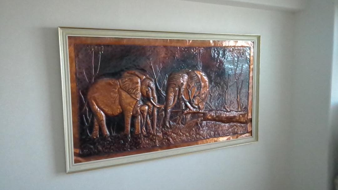 超大型銅版画（象の図　幅１６０ｃｍ・高さ９４ｃｍ）