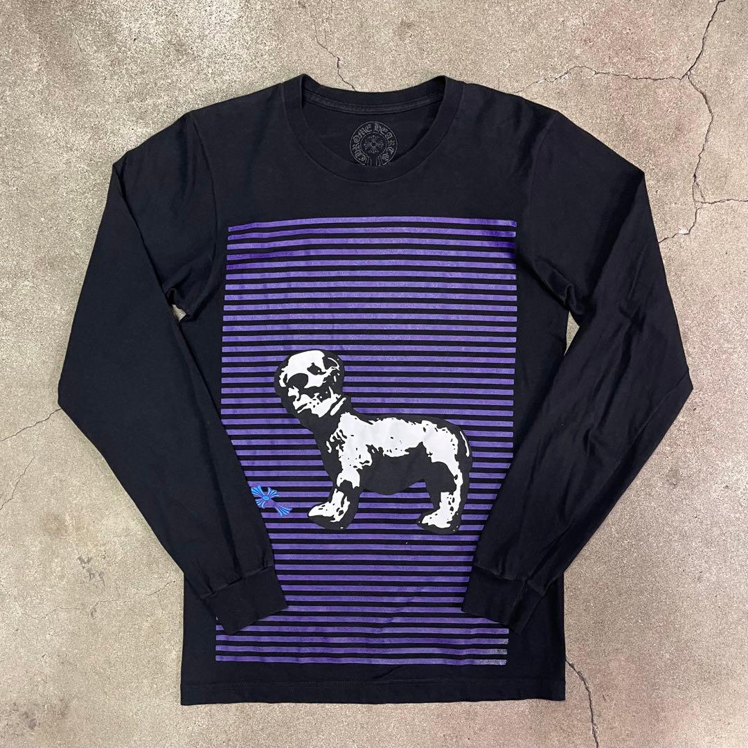 トップス CHROME HEARTS foti skull dog bolder Tee