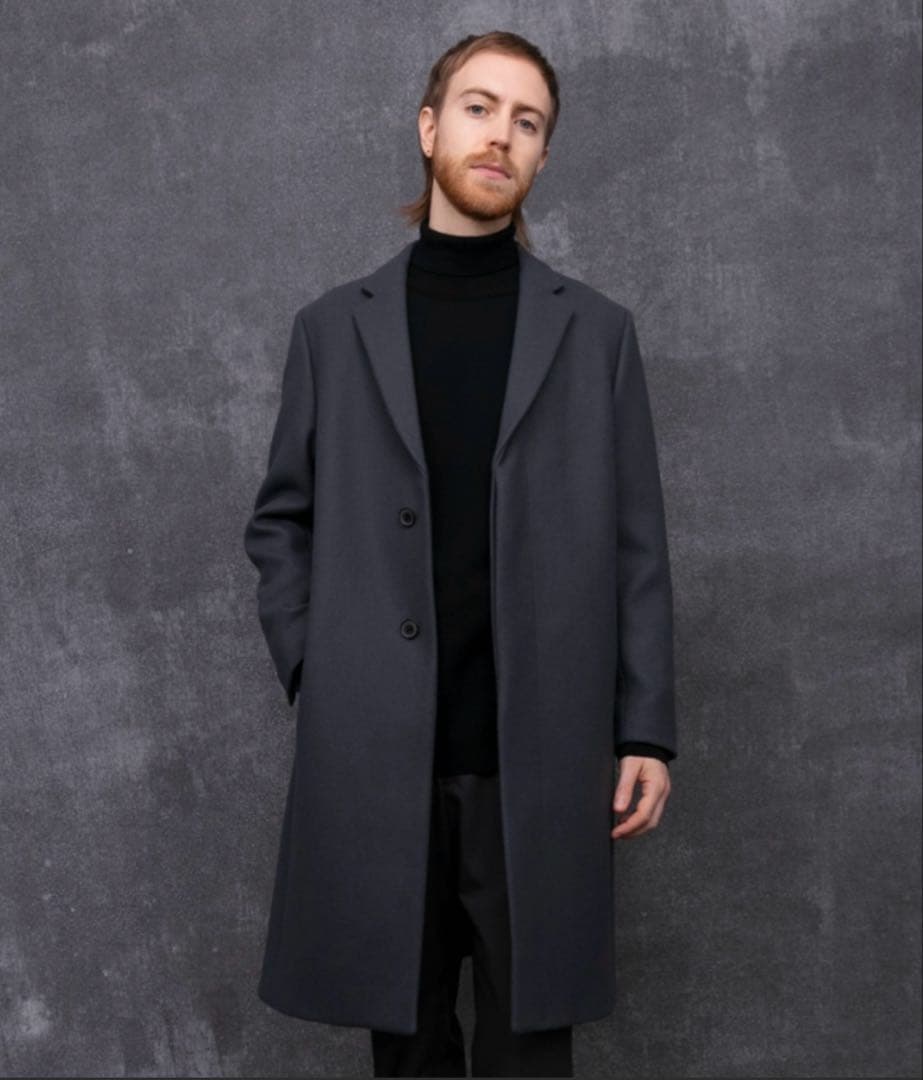 UNITED TOKYO 超撥水スーパー140Sチェスターコート　グレー