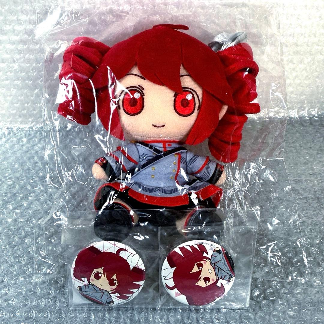 重音テト おすわりぬいぐるみ AHSストア 缶バッジつき