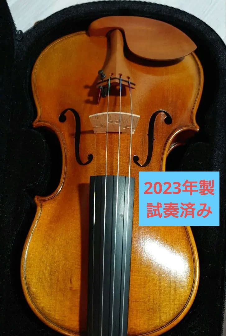 ニコロサンティNSN50S バイオリン　4/4 美品　弓、ケース、松脂、肩当付