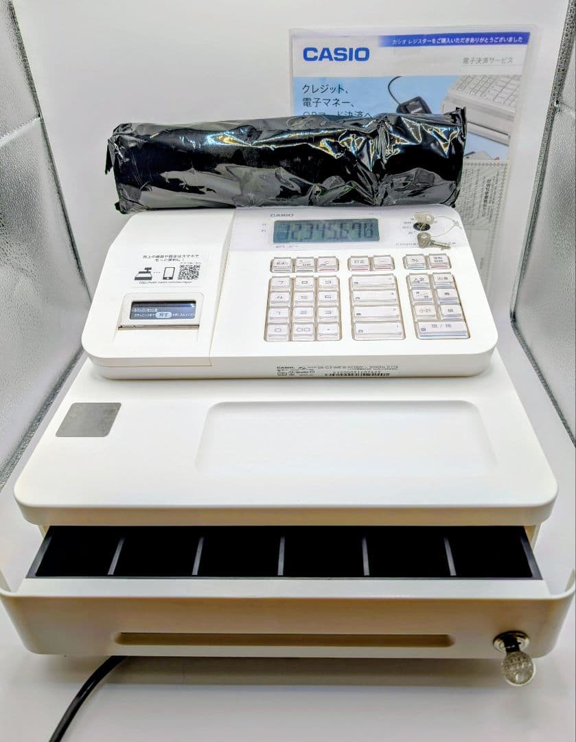 CASIO 　レジスター SR-G3-EX WE Bluetooth対応