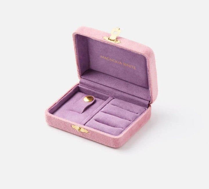 新品未使用箱付き★マグノリアホワイト石井美保　ジュエリーケース　ピンク　小サイズ
