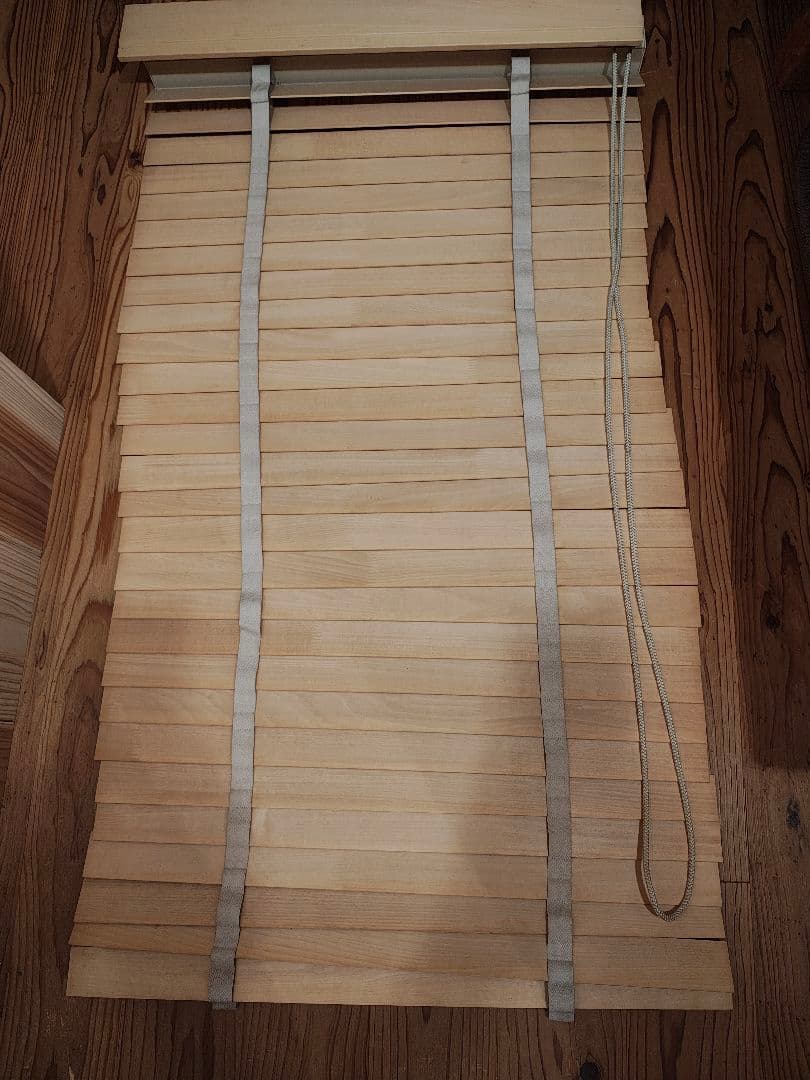 タチカワ　木製ブラインド　ウッドブラインド 　W700×H1290 2個セット