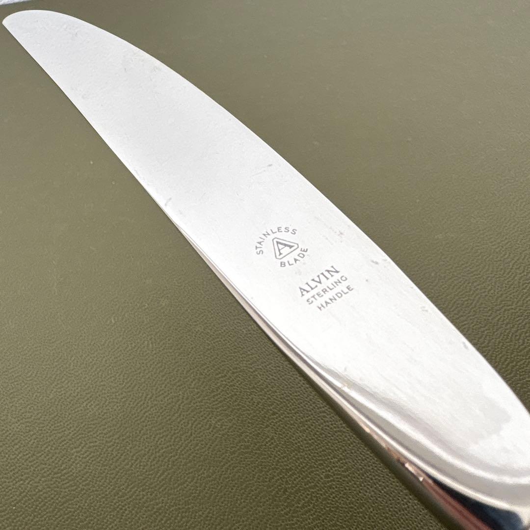 ALVIN STERLING ナイフ　純銀　シャトーローズ　ビンテージ　シルバー