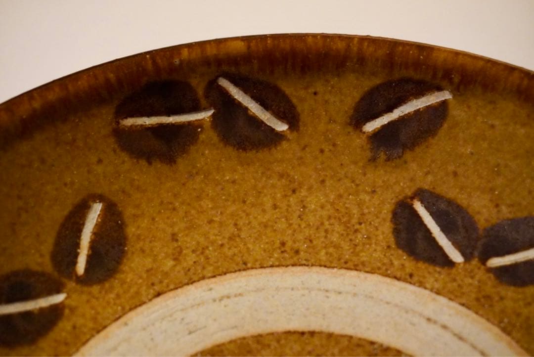 工房十鶴コーヒー豆柄大皿