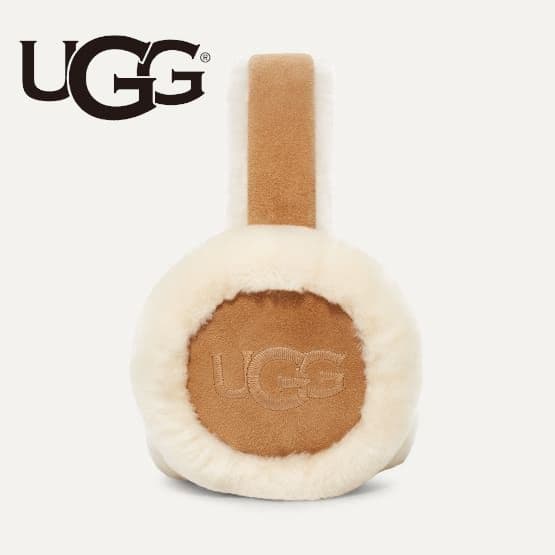 【新品】UGG シープスキン エンブロイダリー イヤーマフ