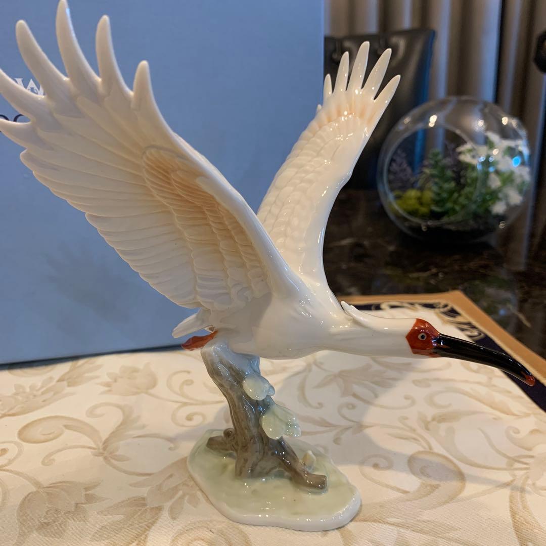 ウェッジウッド プレステージコレクション　トキ　フィギュリン　　陶板　プラーク