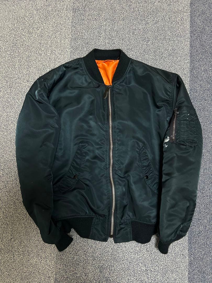 80s USA製 SPIEWAK&SONS MA-1 ネイビー BIGSIZE