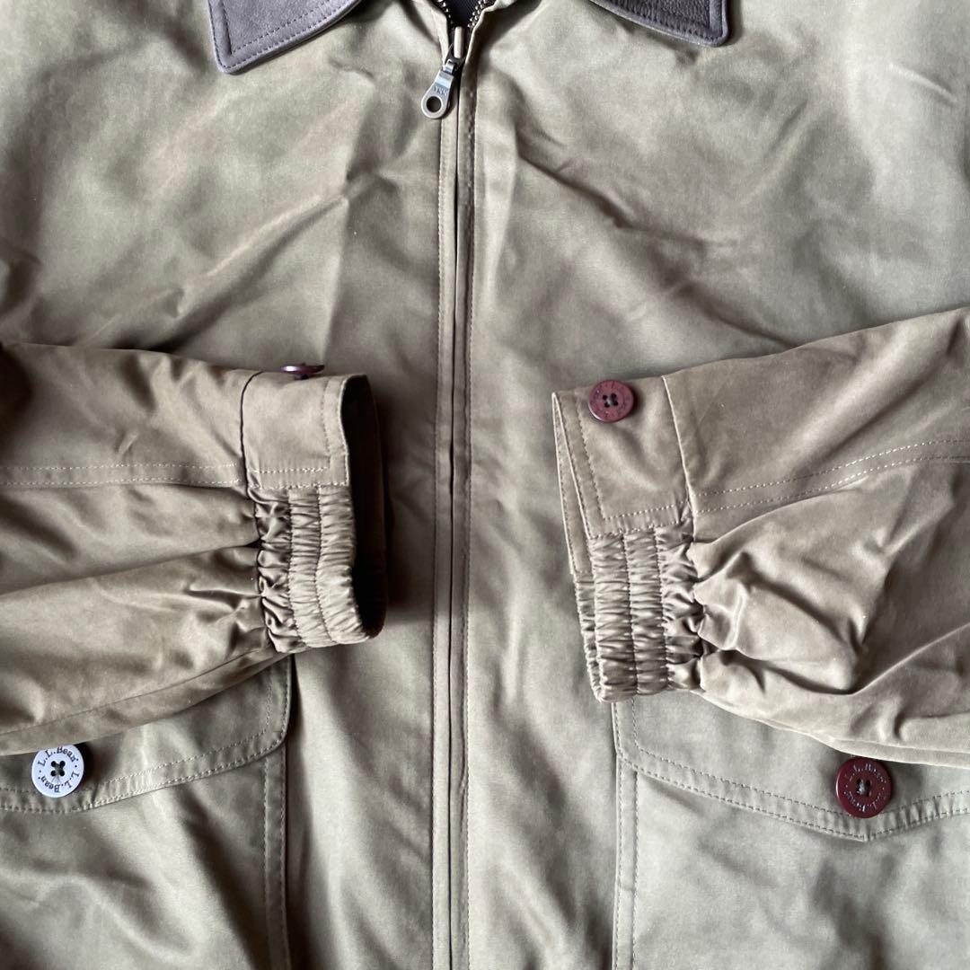 L.L.Bean スウィングトップ 襟レザー M カーキ