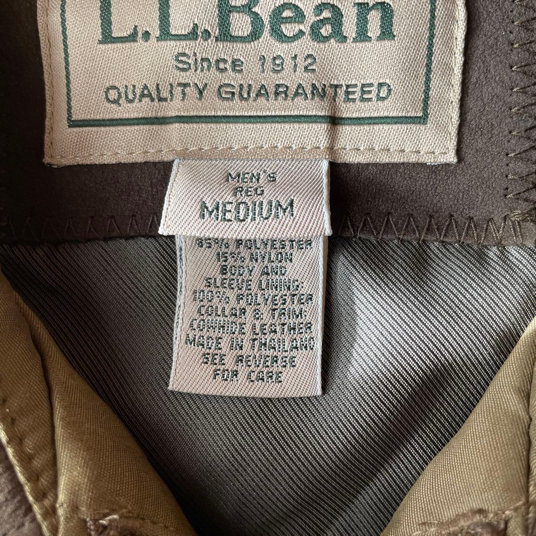 L.L.Bean スウィングトップ 襟レザー M カーキ