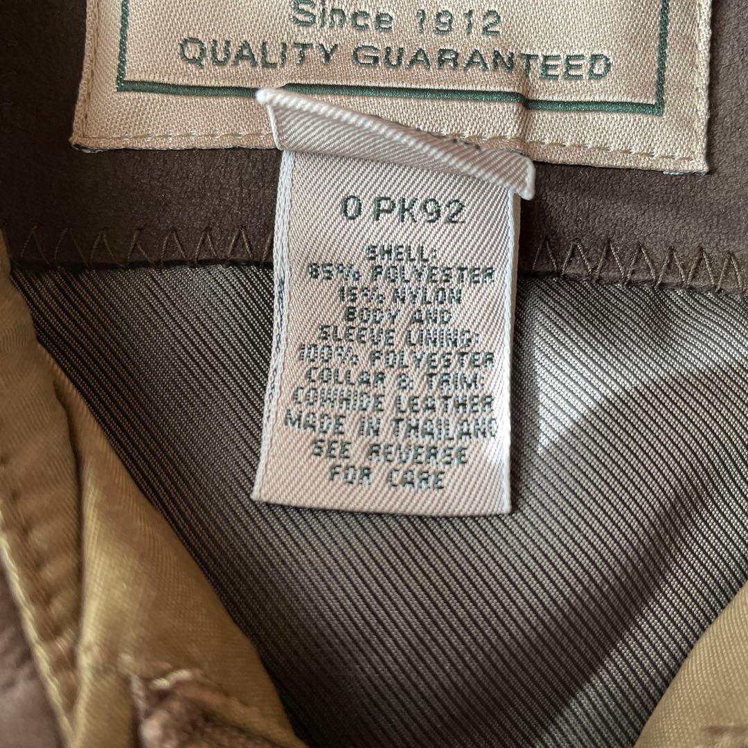 L.L.Bean スウィングトップ 襟レザー M カーキ