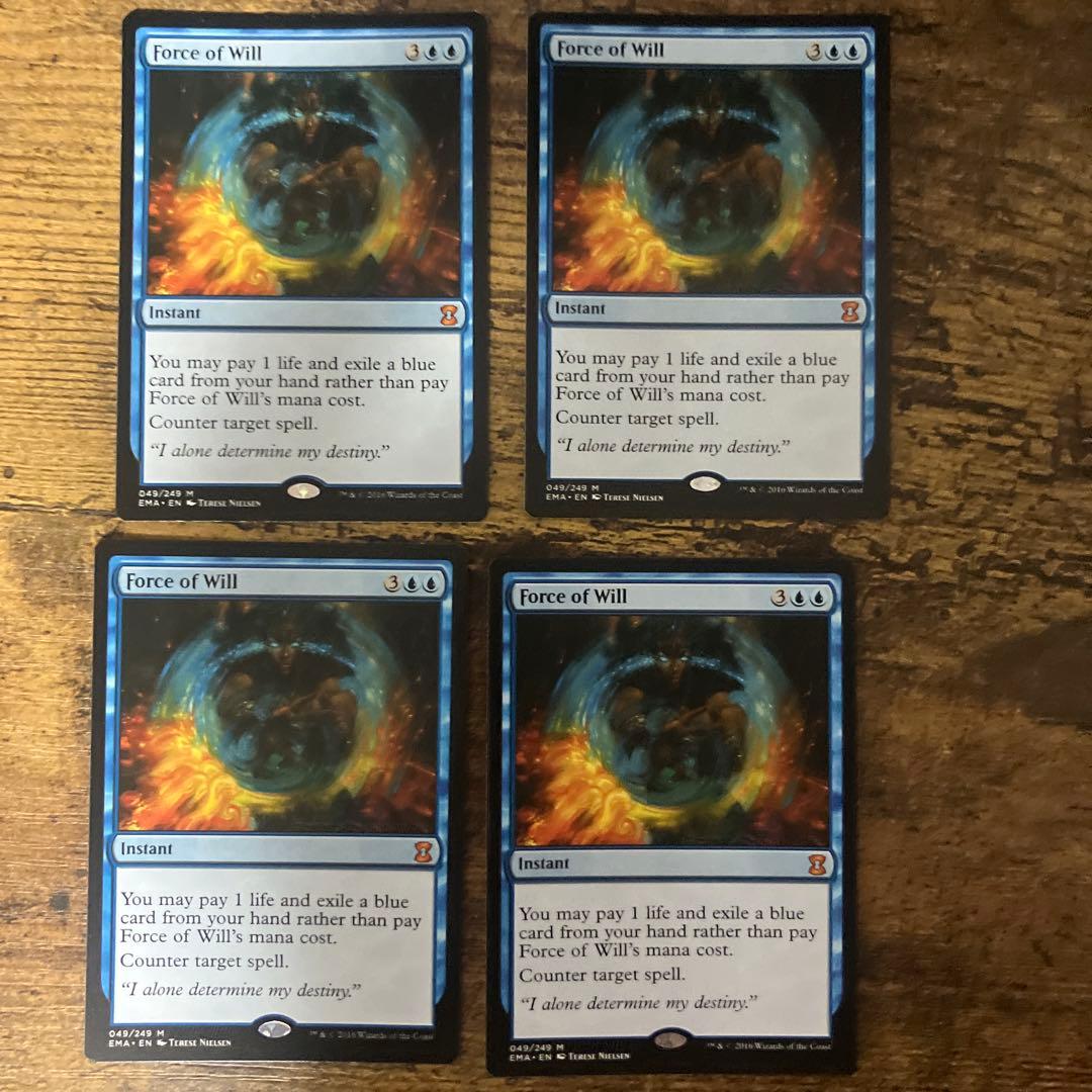 MTG 意志の力 英語 4枚セット